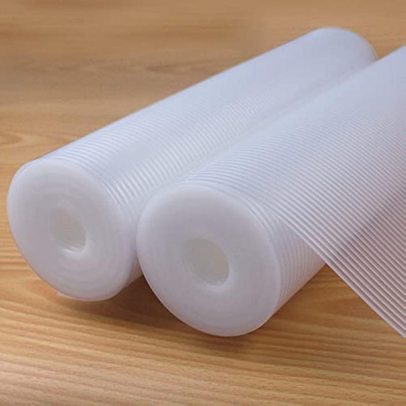Glomen Drawer Liners for Kitchen, Shelf Liners, Washable Oil-Proof Cabinet Liner for Refrigerator, Cabinet, Drawer, Storage, Shelves, Non-Slip Shelf Liner (17.5 Inches x 20 FT x 2 Rolls)â€¦ - Image 1